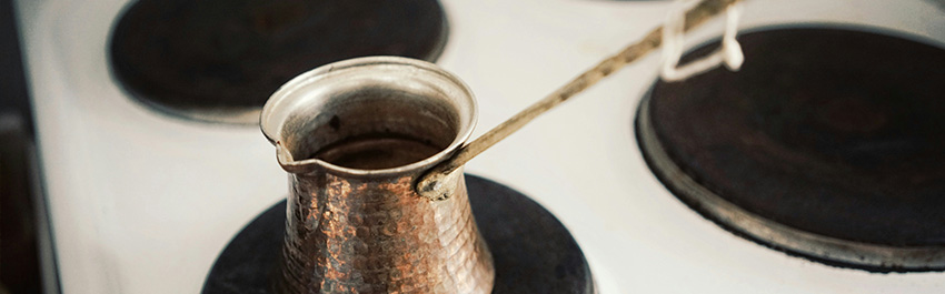 Ibrik cezve per preparare il caffè turco