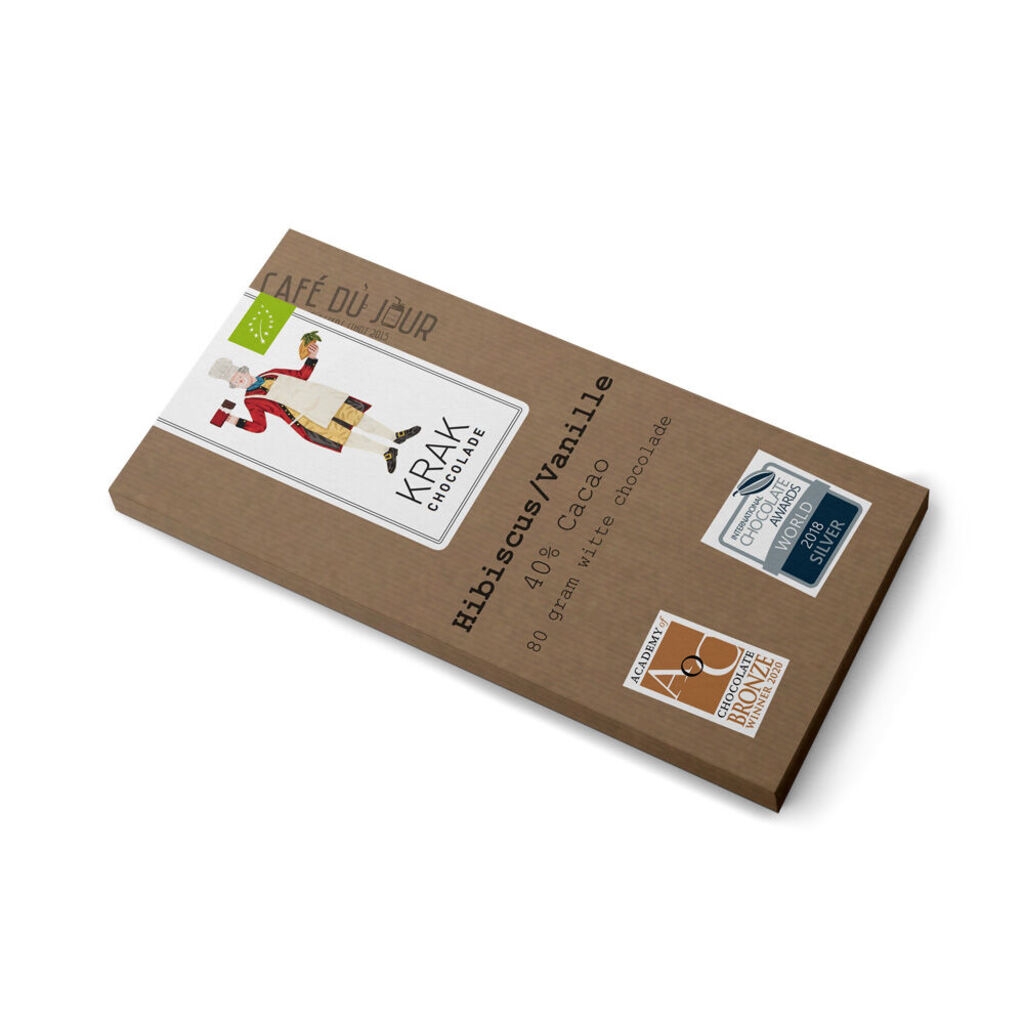 Krak Chocolade - Ibisco/Vaniglia - Cioccolato Bianco