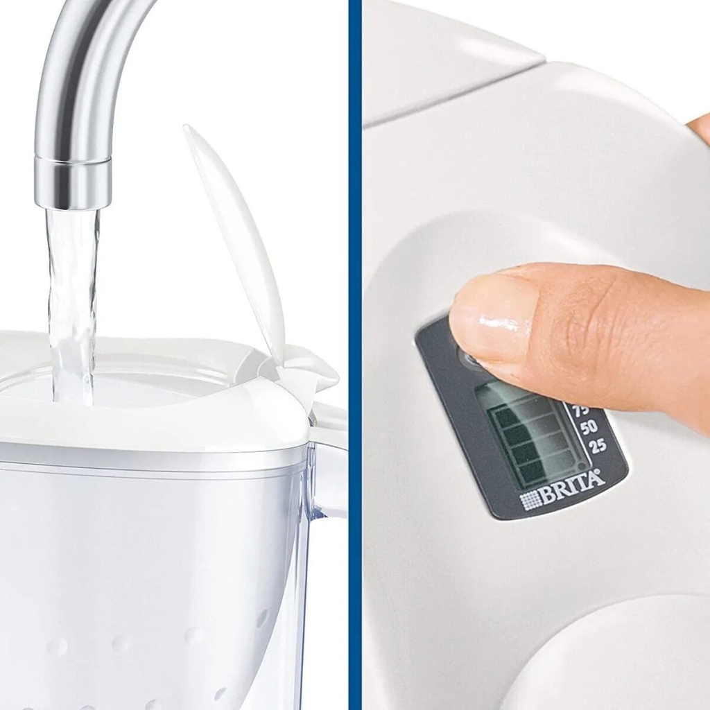 Brita - Caraffa filtrante Marella Bianca + 1 cartuccia Maxtra 2,4L