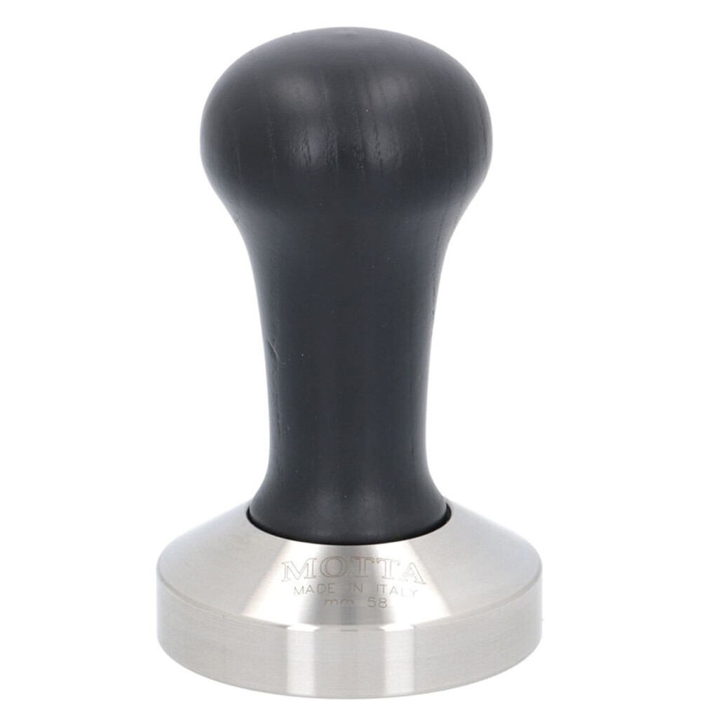 Motta pressino per caffè - 58 mm - acciaio inox / nero