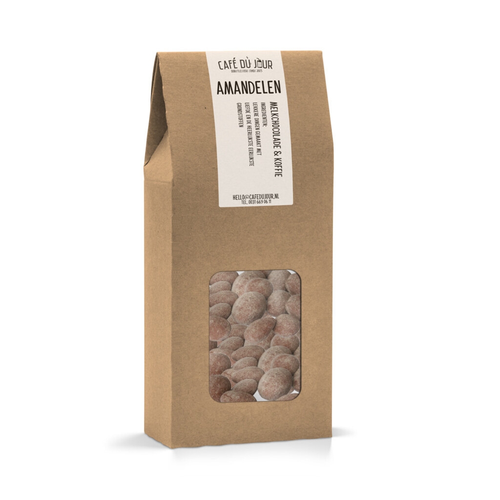 Mandorle - cioccolato al latte e caffè - 250 grammi