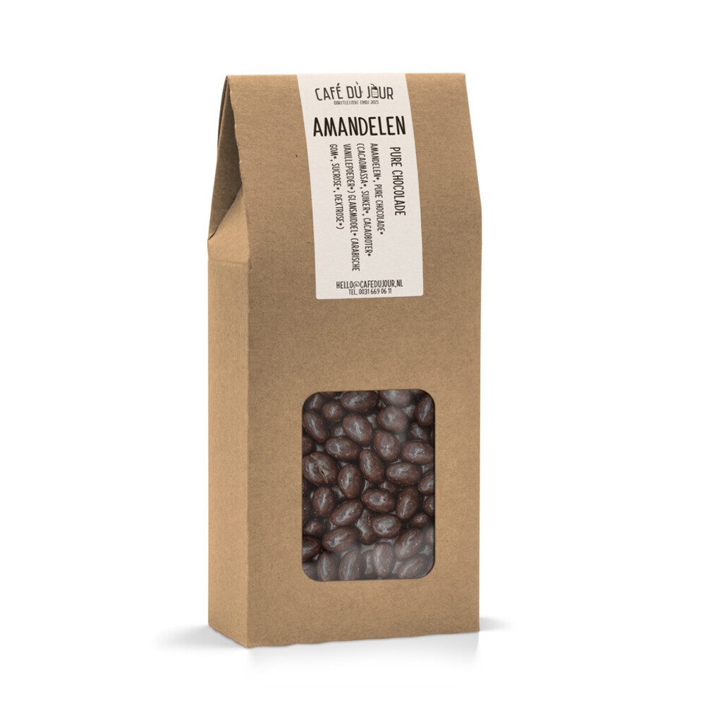 Mandorle al cioccolato fondente 250 grammi