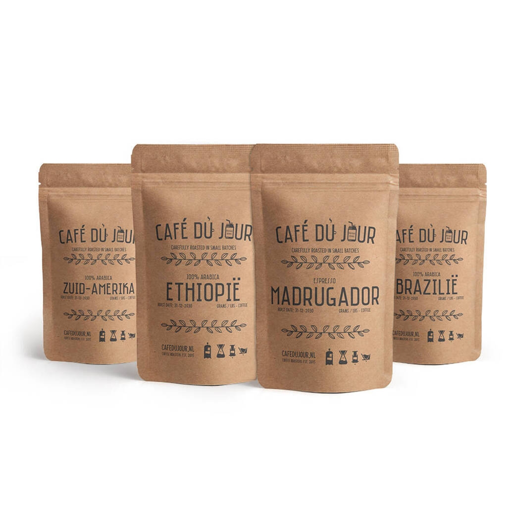 Café du jour Set degustazione 4 x 330 grammi di caffè fresco