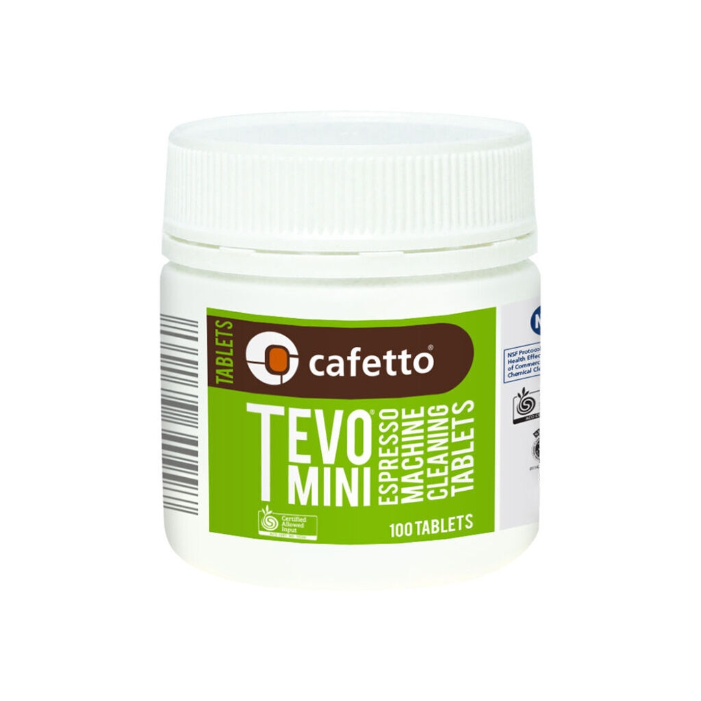Cafetto Tevo® mini - compresse detergenti per macchine da caffè (1,5 grammi) - 100 pezzi