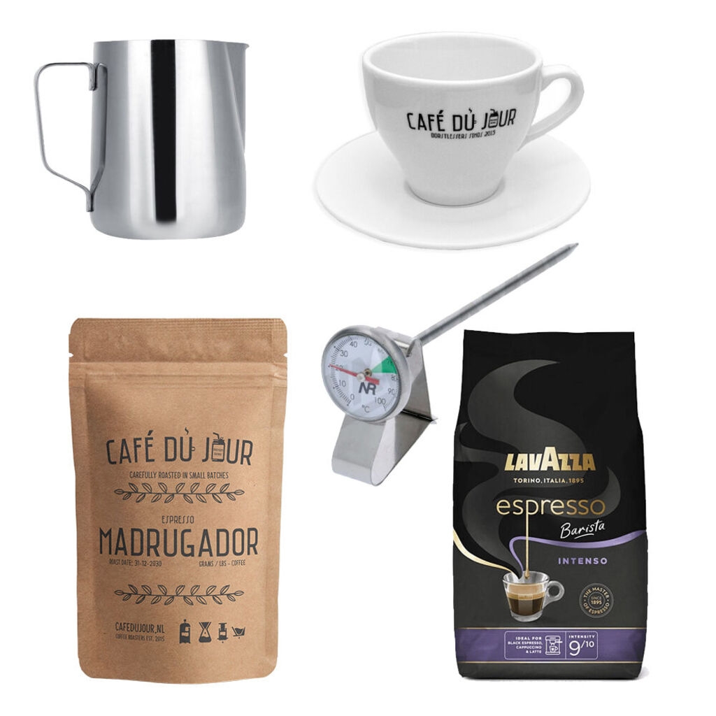 Pacchetto starter - Cappuccino - accessori e 4 kg di chicchi di caffè