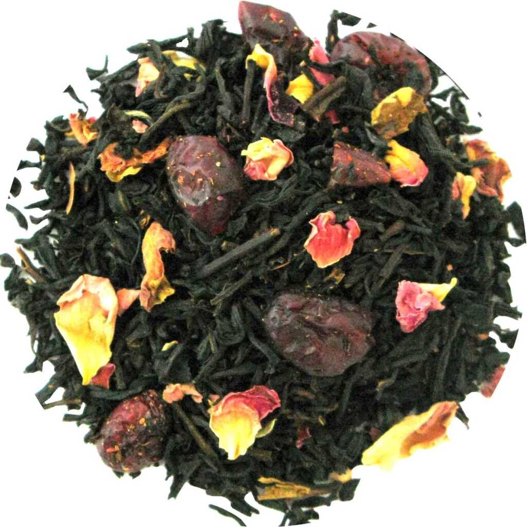 Tè Cranberries - Tè nero 100 grammi - Café du Jour tè sfuso