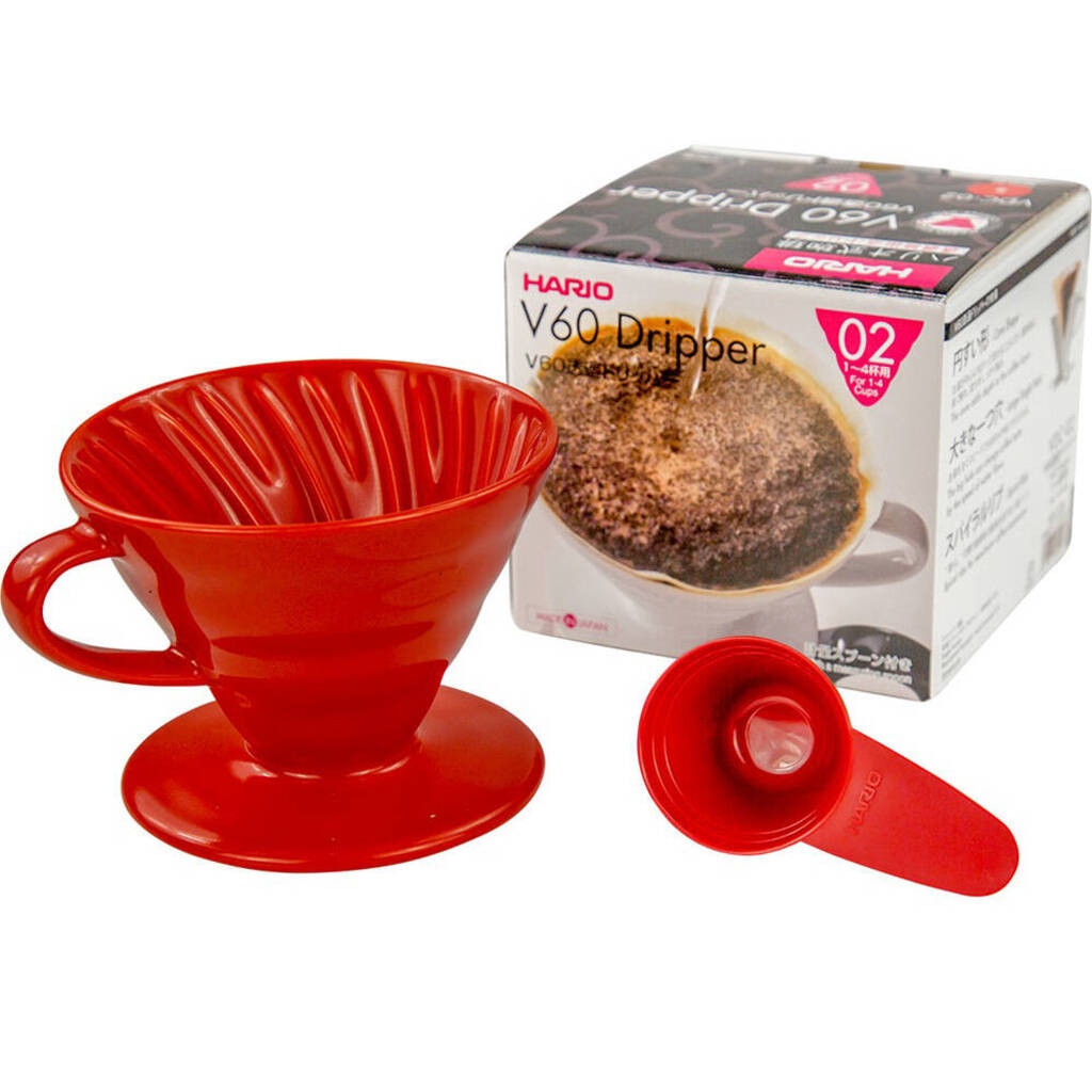 Hario Dripper rosso in porcellana n. 2