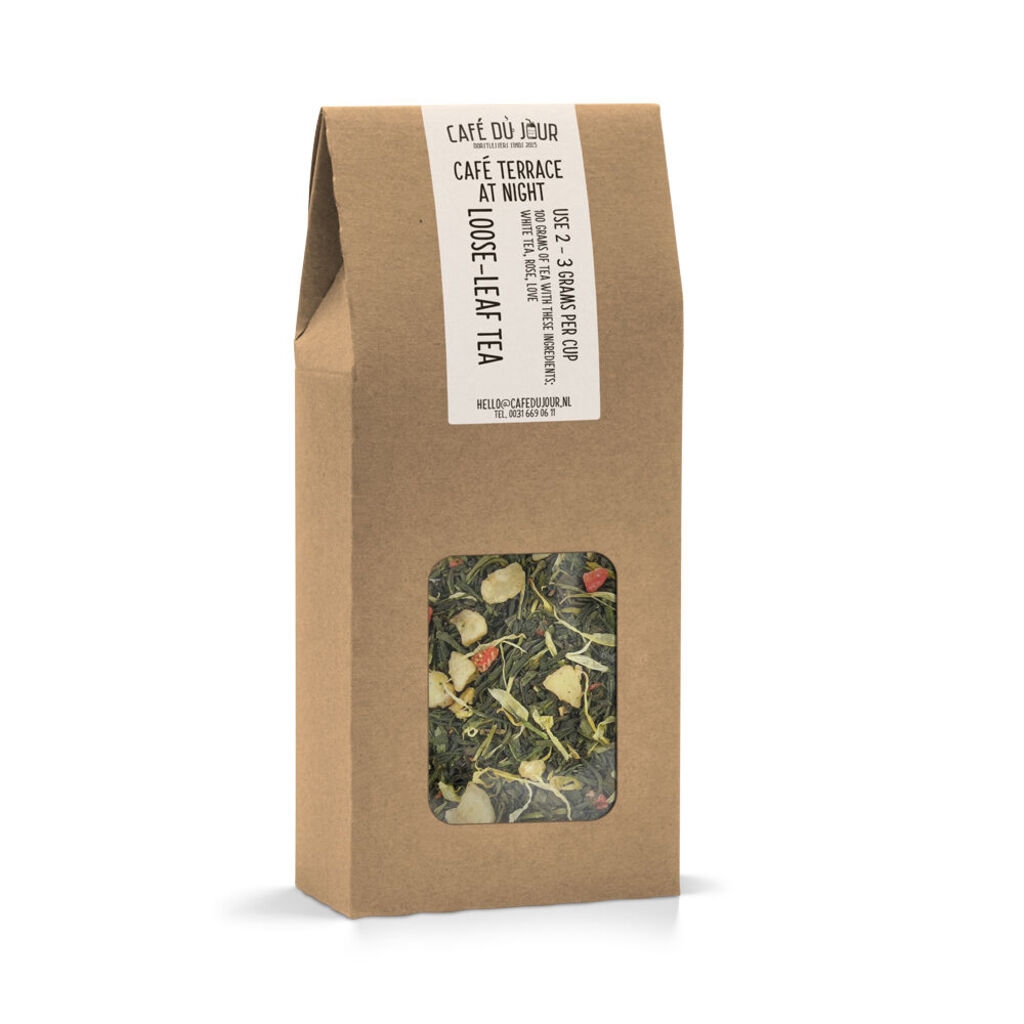 Terrazza del caffè di notte - tè verde 100 grammi - tè sfuso Café du Jour