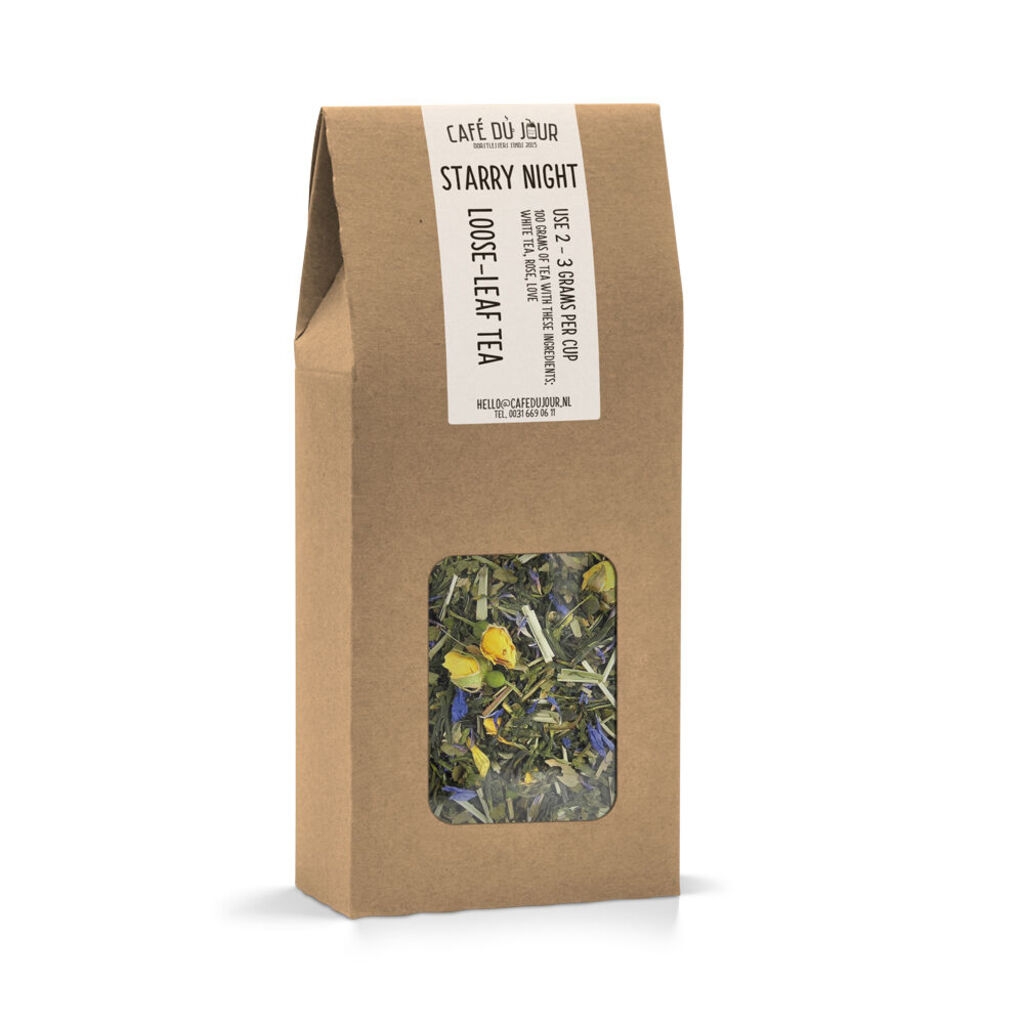 Notte stellata - tè verde 100 grammi - tè sfuso Café du Jour
