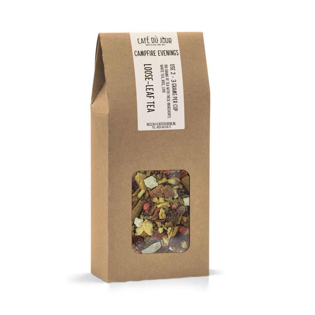 Serate al falò - Tè alla frutta 100 grammi - tè sfuso Café du Jour
