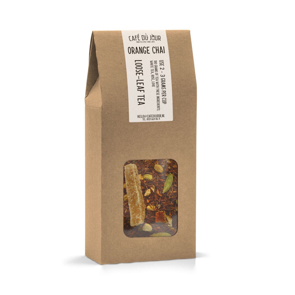 Orange Chai - tè rooibos 100 grammi - tè sfuso Café du Jour