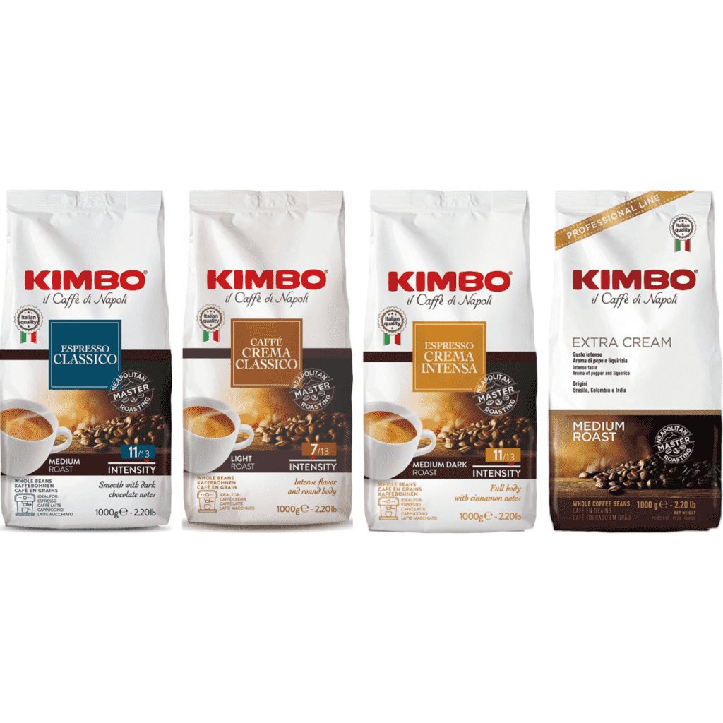 Kimbo Confezione Degustazione Italiana Classica - 4 x 1 kg