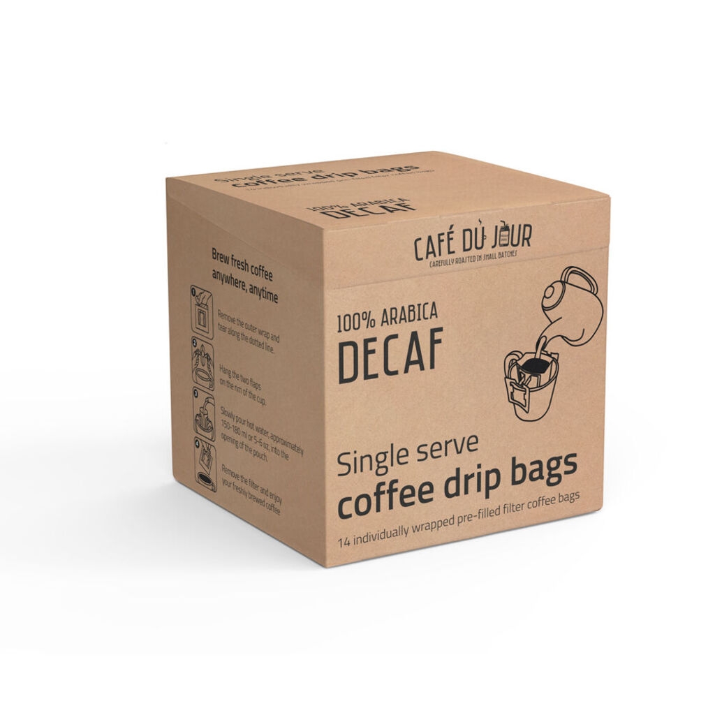 100% Arabica Decaffeinato - Bustine Monodose di Caffè Drip - 14 pezzi