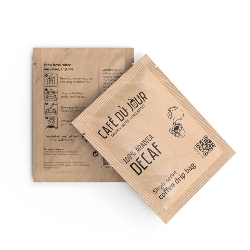 100% Arabica Decaffeinato - Bustine Monodose di Caffè Drip - 14 pezzi