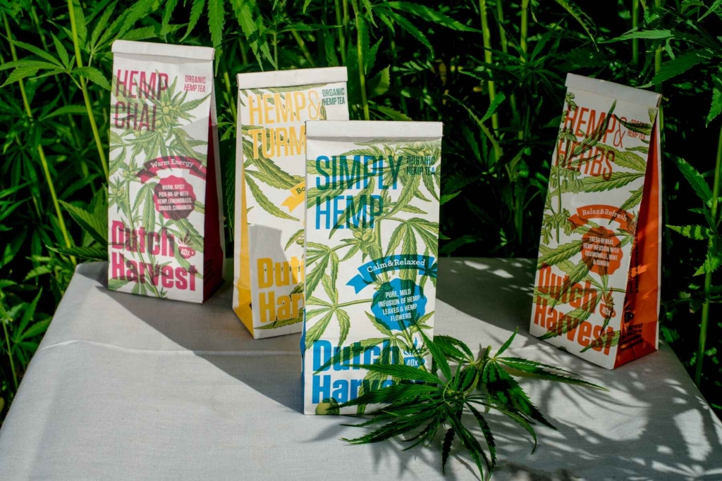 Hemp & Curcuma - Tisana di Canapa & Curcuma 50 grammi - Dutch Harvest tè sfuso