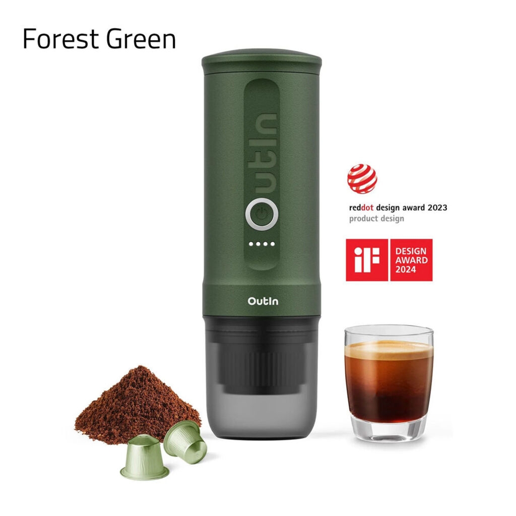 Outin Nano - macchina per espresso elettrica portatile - capsule & caffè macinato