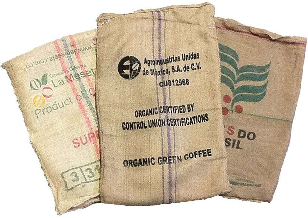 Gebruiti sacchi di juta per caffè (10 pezzi)