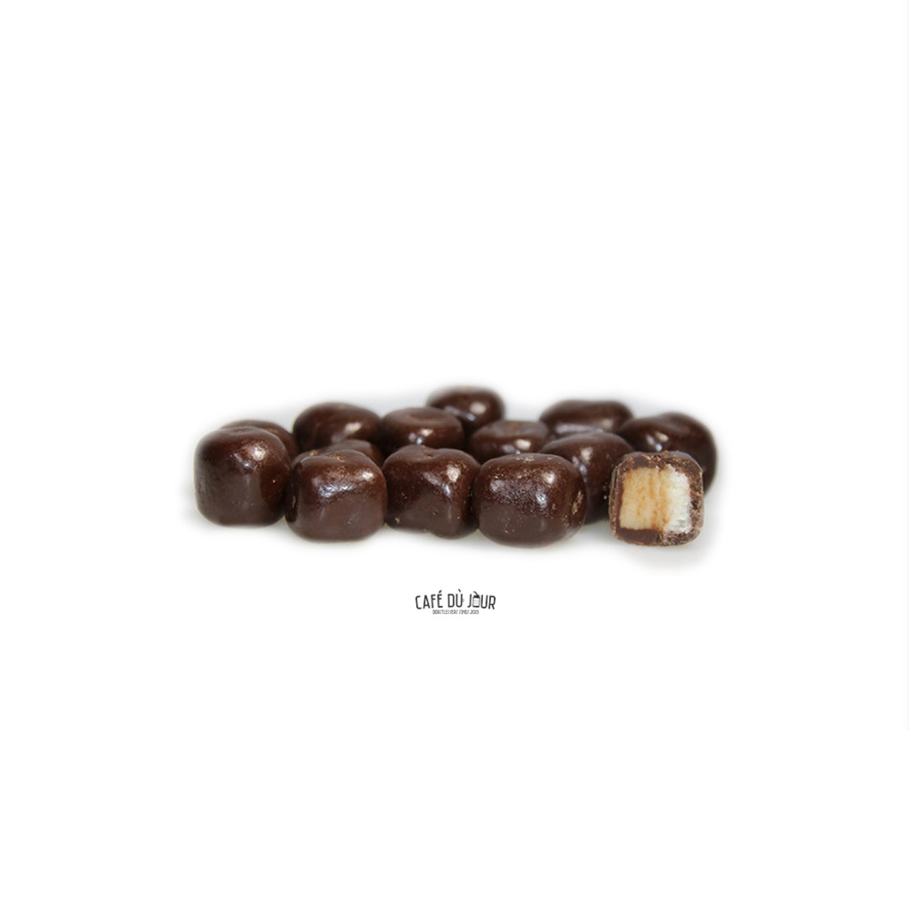 Kokos a cubetti ricoperto di cioccolato fondente 250 grammi