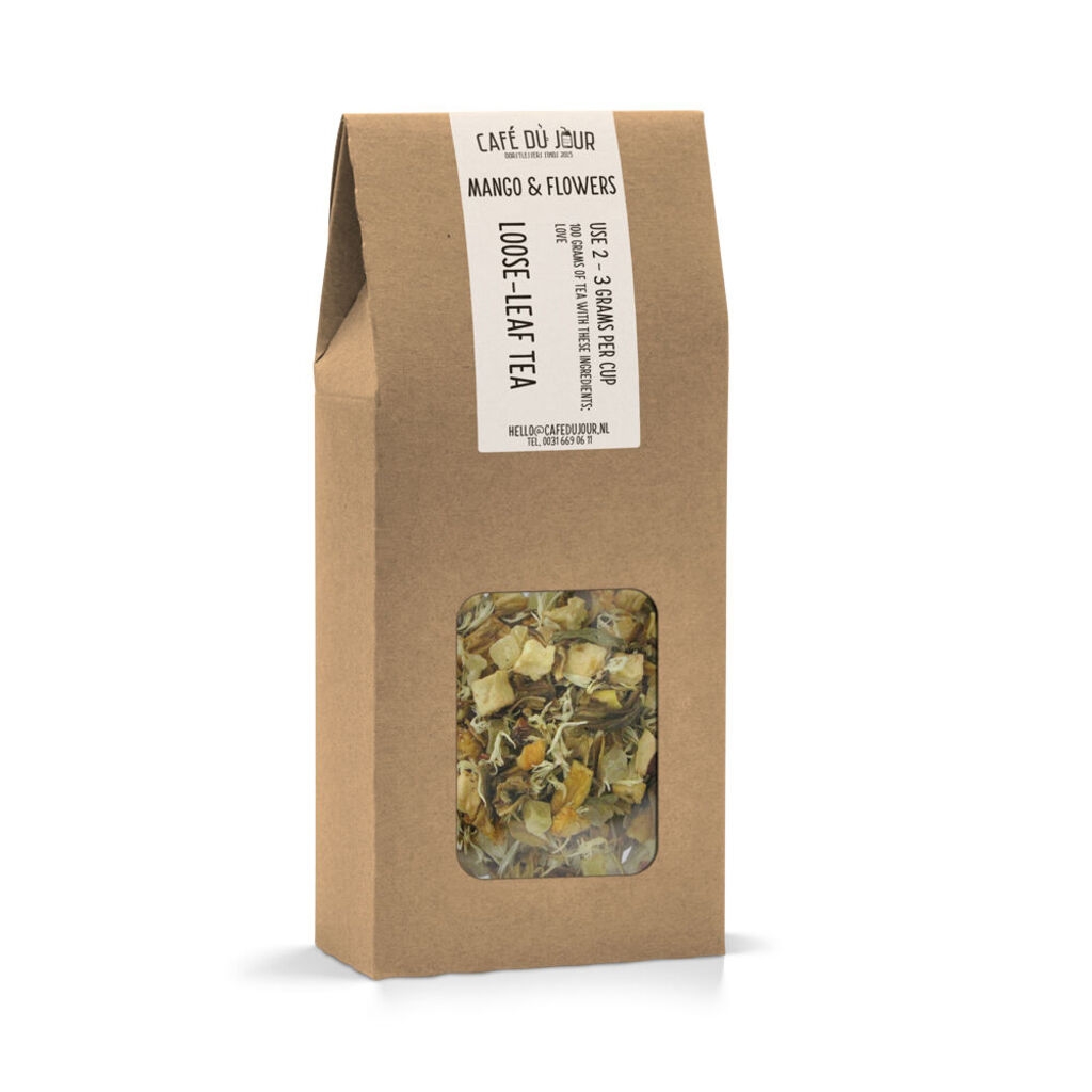 Mango e fiori - Tè alla frutta 100 grammi - tè sfuso Café du Jour