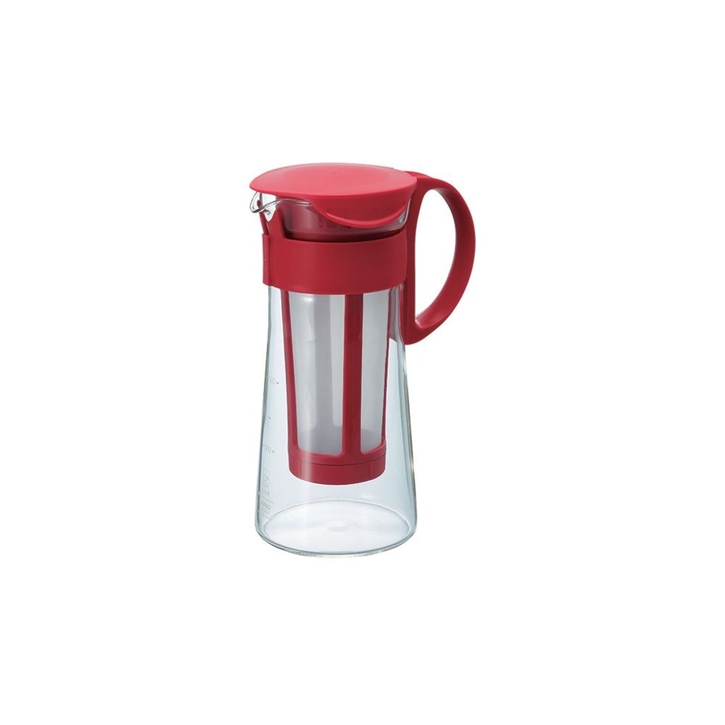 Hario Mizudashi - Caraffa per caffè cold brew rossa - 600 ml