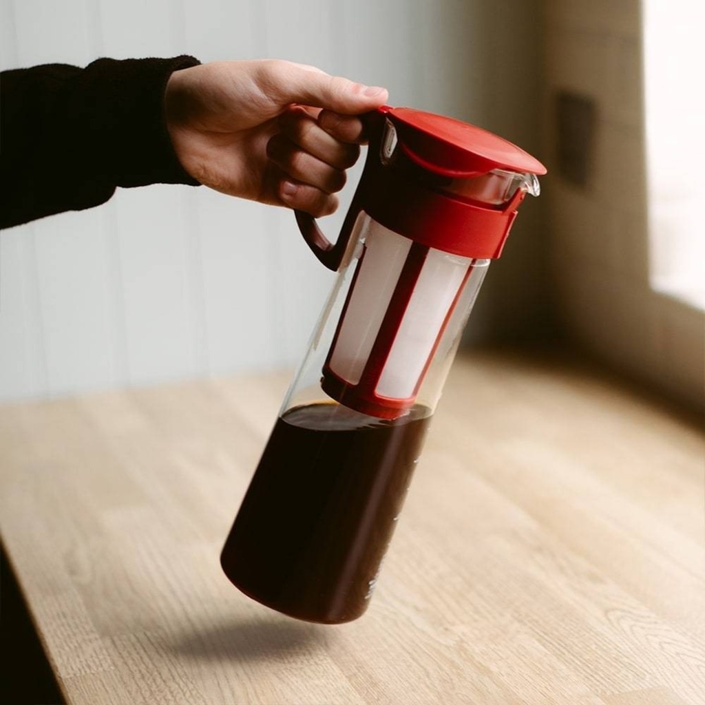 Hario Mizudashi - Caraffa per caffè cold brew rossa - 600 ml