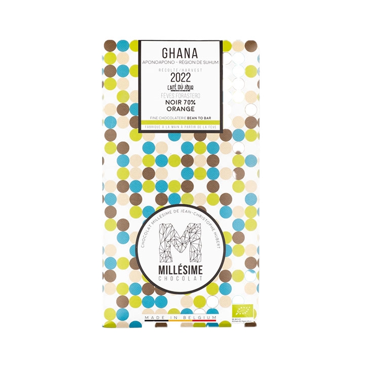 Millésime - Ghana (con arancia) - cioccolato fondente 70%