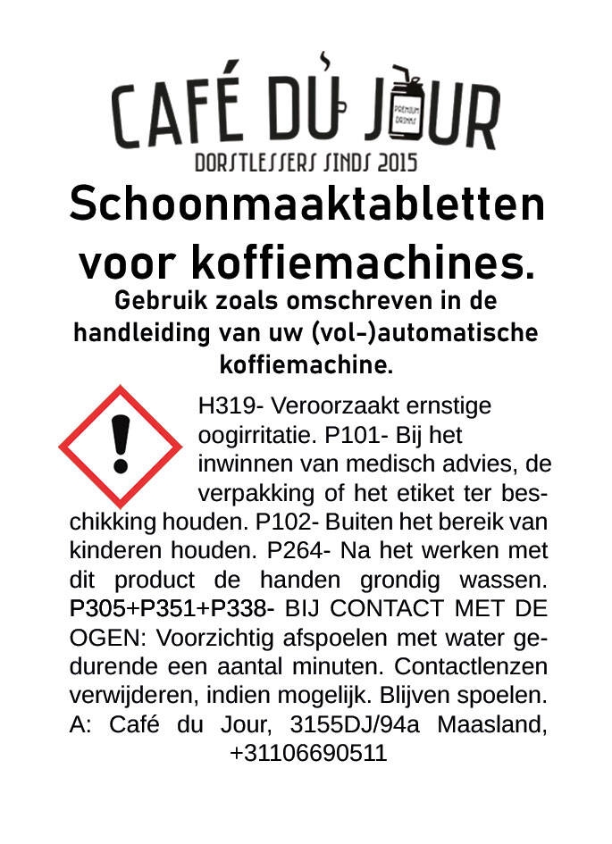 Café du Jour pastiglia detergente 1 grammo