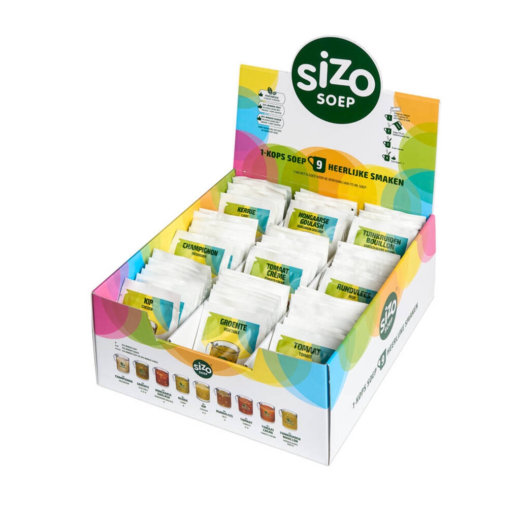 Espositore di zuppe istantanee Sizo
