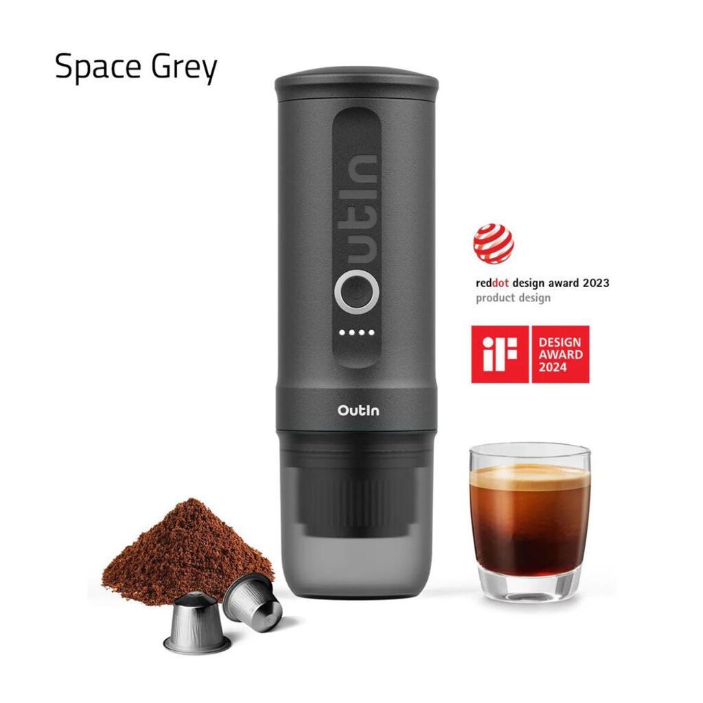 Outin Nano - macchina per espresso elettrica portatile - capsule & caffè macinato