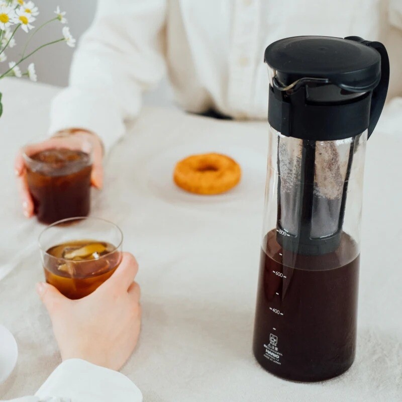 Hario Mizudashi, Caraffa Cold Brew nera, 1000 ml