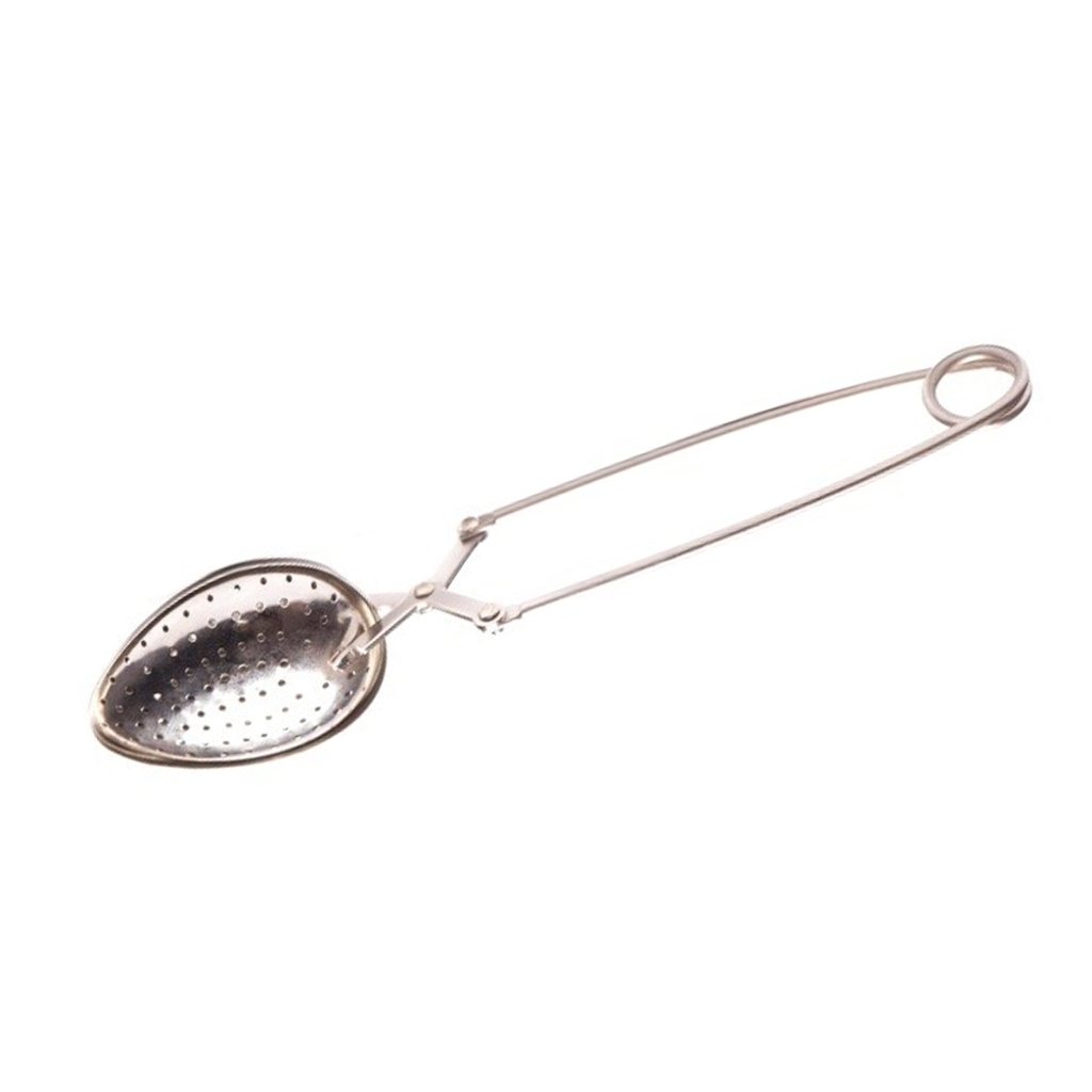 Pinza stringifiltro per tè ovale in acciaio inox 50 mm