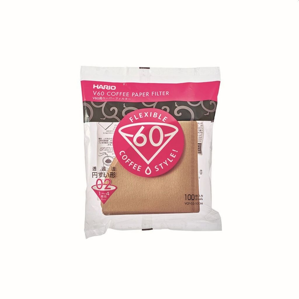 Hario filtri per caffè V60 misura 02 marroni (100 pezzi)
