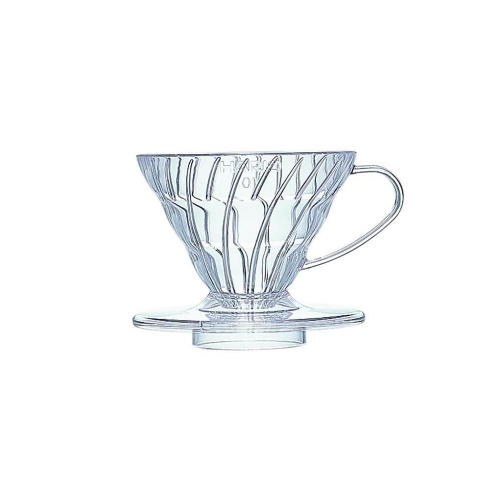 Hario V60 dripper in plastica trasparente misura 01