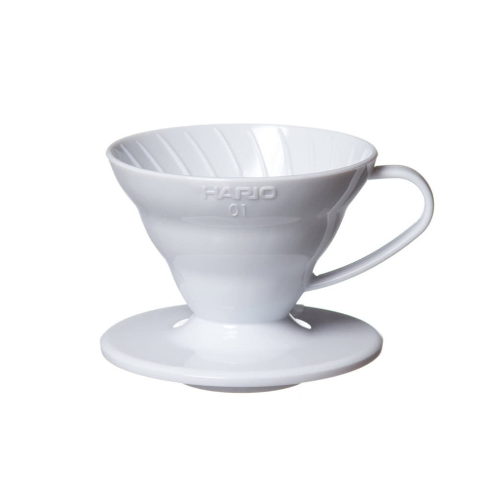 Hario V60 dripper in plastica bianco misura 01