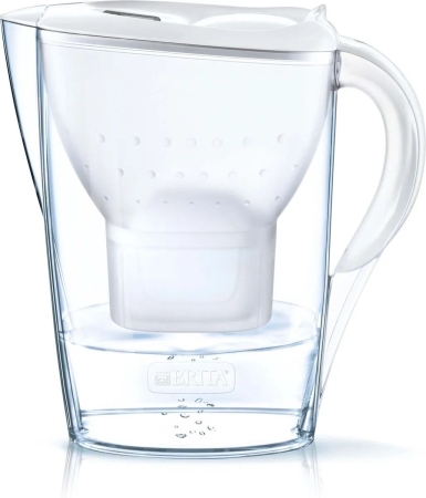 Brita - Caraffa filtrante Marella Bianca XL + 1 cartuccia Maxtra 3,5L