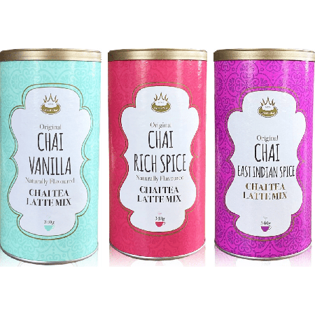 Royal Chai Latte Trio - Vaniglia, Rich Spice & East Indian Spice 3 x 340g