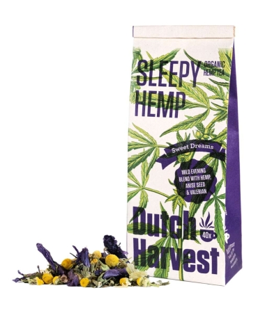 Sleepy Hemp - Tisana di Canapa ed Erbe 40 g - Dutch Harvest tè sfuso