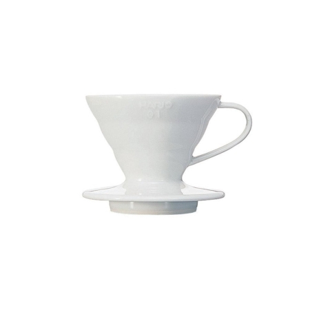 Hario V60 dripper - porcellana bianca - misura 01