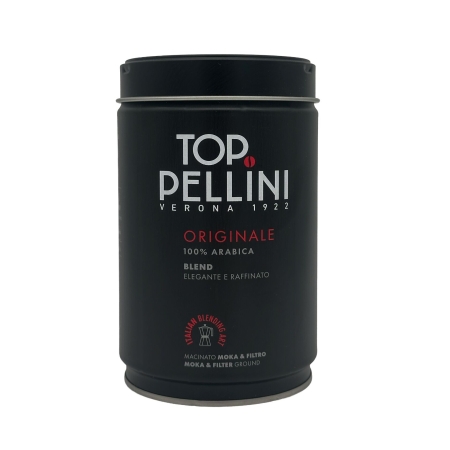 Pellini TOP Originale 100% Arabica - caffè macinato in lattina - 250 g