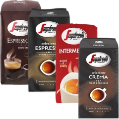 Confezione degustazione Segafredo chicchi di caffè 4 x 1 kg